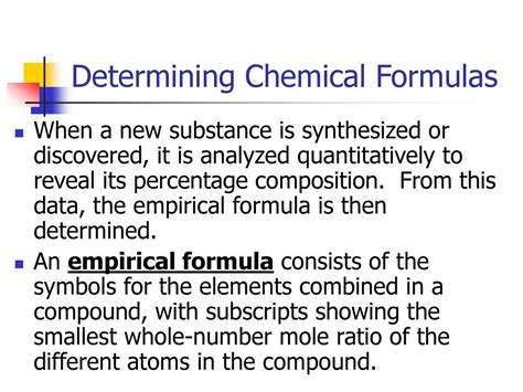 Chapter 7 4 Determining Chemical Formulas Ppt Download