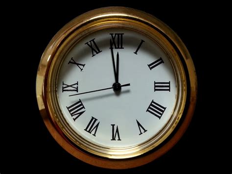 Golden Clock Free Stock Photo - Public Domain Pictures
