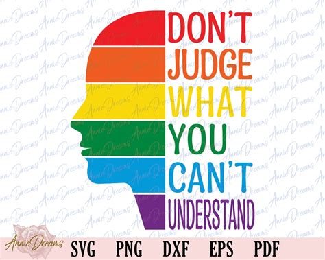 Lgbt Gay Pride Svg Gay Pride Quote Svg Gay Dxf Rainbow Etsy