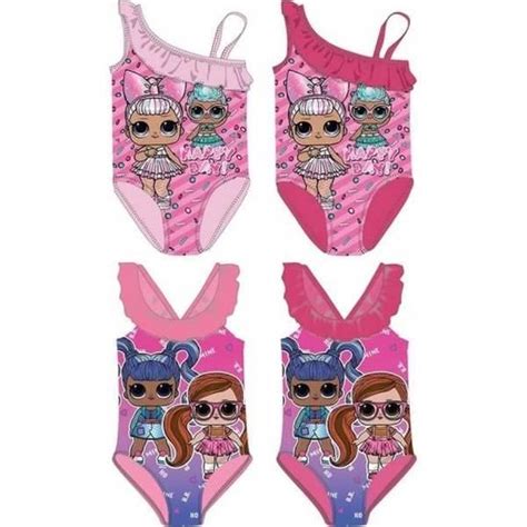 Maillot de bain Bikini Lol Surprise 1 pièce de 2 à 8 ansMaillot