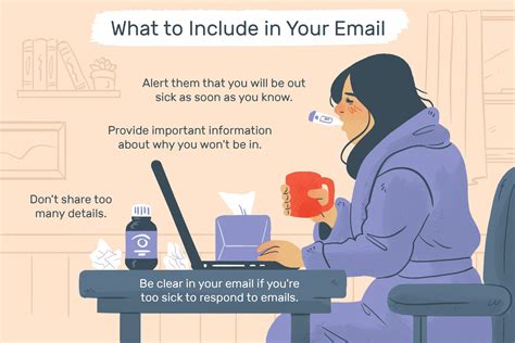 Sick Day Email Message Examples and Writing Tips