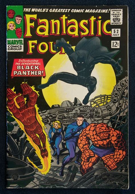 Fantastic Four 52 July 1966 Introducing The Black Panther Little