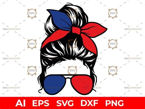 Messy Bun Bundle Messy Buns Glasses Svg Png Bundle Momlife Etsy Singapore