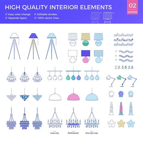 Modern Furniture Vector Collection Editable Strokes On Behance
