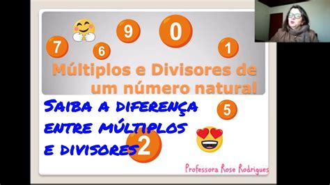 Multiplos E Divisores De Um Numero Natural - Como calcular os múltiplos e divisores de um número natural - YouTube
