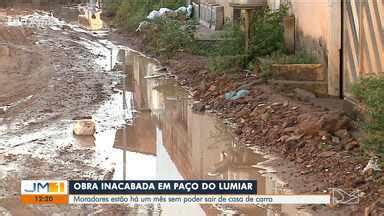 JMTV 1ª Edição Moradores reclamam de atraso de obra em Paço do Lumiar