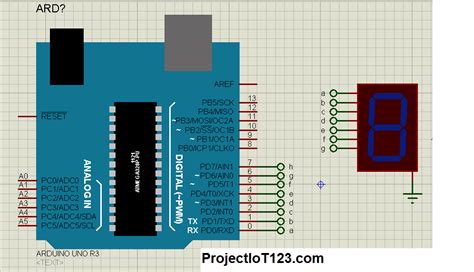 Interfacing 7 Segment Display With Arduino In Proteus Projectiot123 Hot Sex Picture