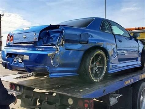 Instant Regret Nissan Skyline R34 Wrecks In Seconds After Doing This On A Drag Strip Alt Car News