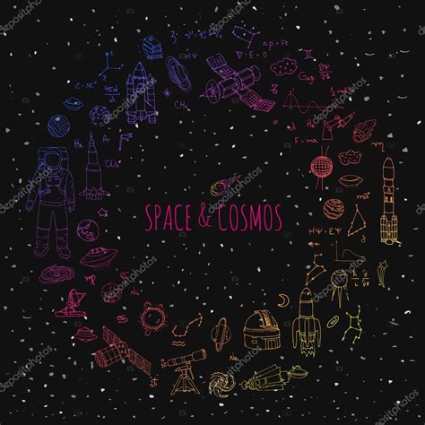 Space And Cosmos Stock Vector Image By Natasha Pankina 107234388