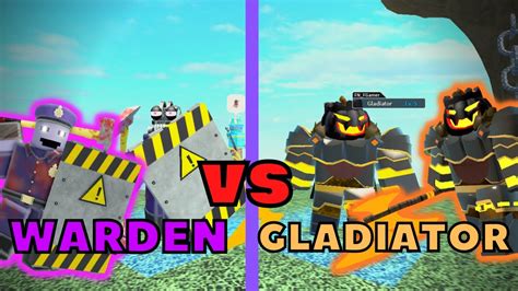 Warden Vs Gladiator Tds Vs Series 1 Ep 1 Tower Defense Simulator