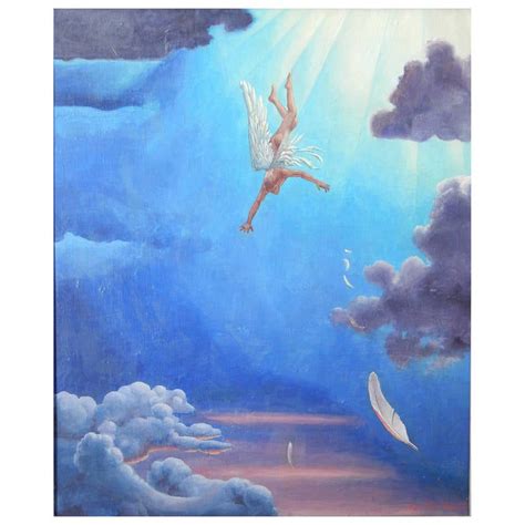 Icarus Falling Painting