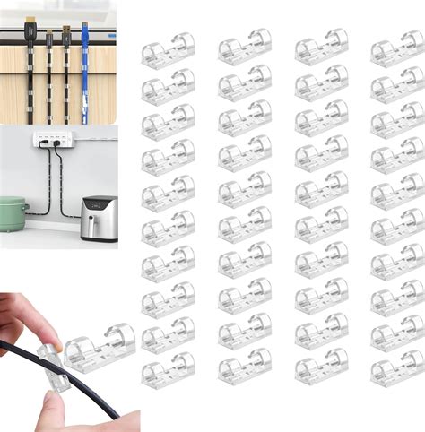 Organizador De Fio Parede - Fixador organizador de Cabos fios Parede 100 Pcs 8mm Branco c/Prego ...