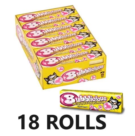 18x Bubblicious Original Gum Bubblicious Chewing Gum World Of Europe