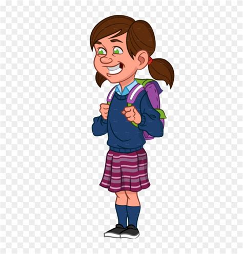 Free clip school girl, Download Free clip school girl png images, Free ...