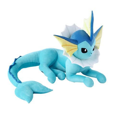 Vaporeon Lying Down Pokémon Plush Toy Life-size | Pokémon Center