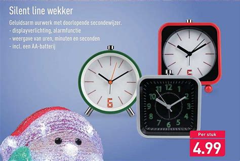 Silent Line Wekker Aanbieding Bij Aldi Folders Nl