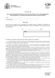 Anexo Ii Declaraci N Responsable De Cumplimiento De