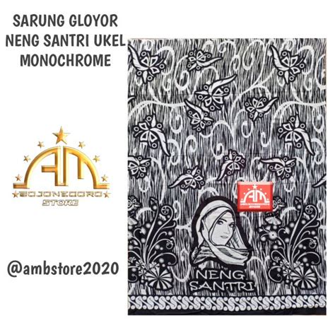 Jual Sarung Gloyor Neng Santri Ukel Monochrome Shopee Indonesia