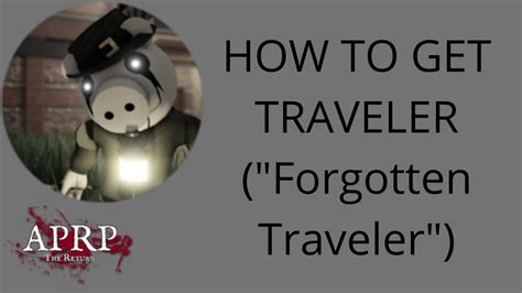 How To Get The TRAVELER Forgotten Traveler Badge Skin In APRP The