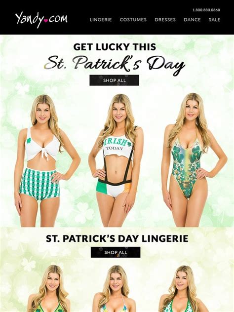 Yandy Sexy St Patricks Day Lingerie And Costumes Milled