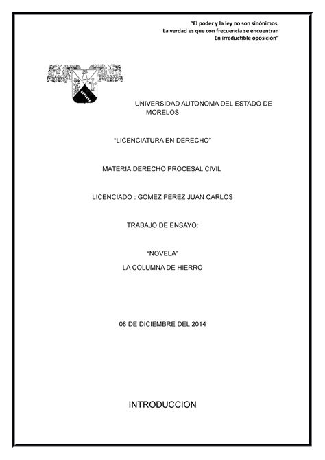 La Columna De Hierro Descargar Gratis 4