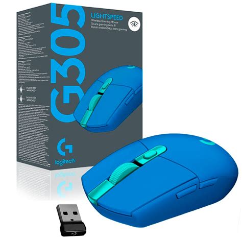 Logitech Mouse Gamer Sem Fio - Mouse Gamer Sem Fio Logitech G305 Lightspeed Hero 12000Dpi Azul - 910 ...