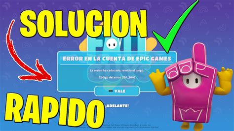 Solucion Error Inicio De Sesion Fall Guys Temporada Facil Error