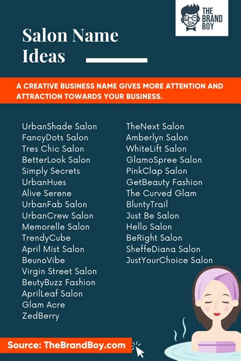 Types Of Beauty Salon Names At Will Bracy Blog