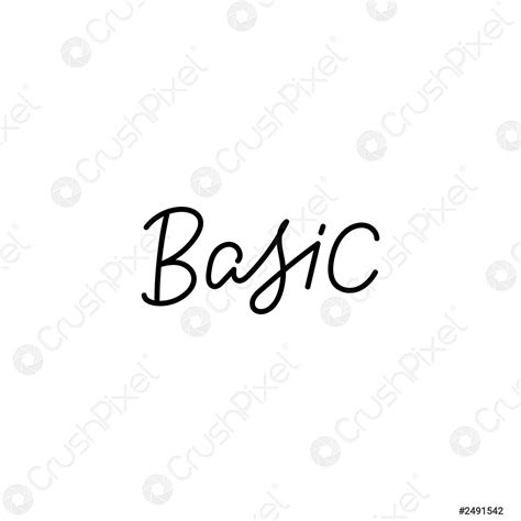 Basic Calligraphy Quote Lettering Stock Vector 2491542 Crushpixel