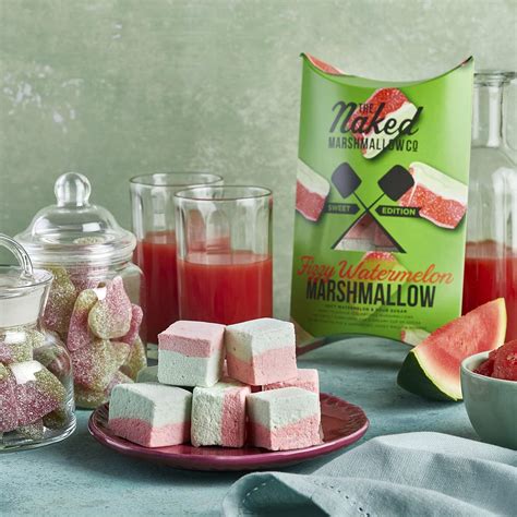 The Naked Marshmallow Fizzy Watermelon Gourmet Marshmallows Buy Now