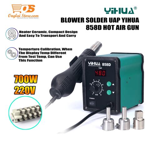 Jual Blower Yihua D Smd Rework Solder Uap Blower Hot Air Yihua D Blower Digital Station
