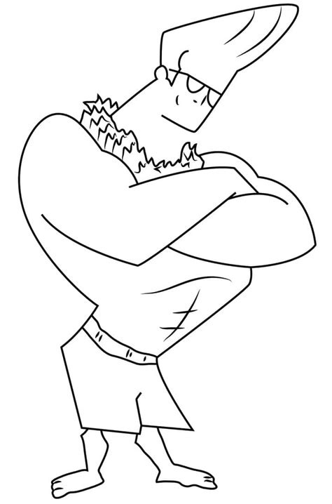 Desenhos De Johnny Bravo 12 Para Colorir E Imprimir ColorirOnline