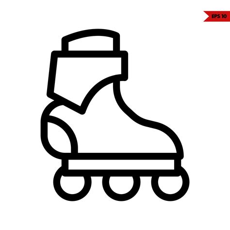 Roller Skate Line Icon 22355677 Vector Art At Vecteezy