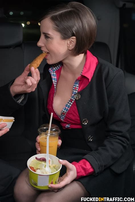 Horny Brunette Cazech Chick Fare Seduces The Cabbie Into Backseat Pussy Fuck CoedCherry