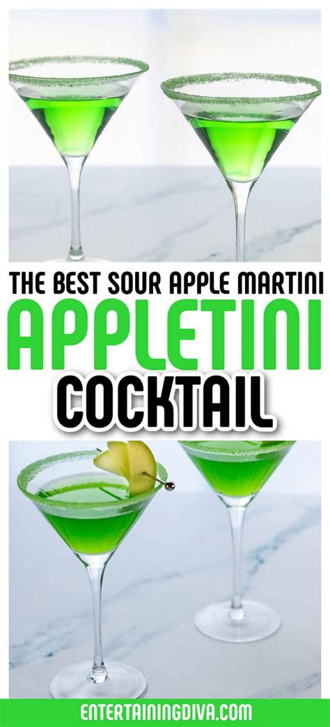 These Sour Apple Martinis Are The Best Made With Apple Pucker And