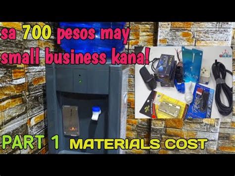 PART 1 PAANO GUMAWA NG PISO TUBIG VENDO MACHINE SA MURANG HALAGA 700