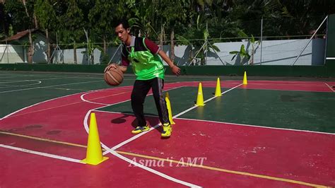 Melatih Dribbling Zig Zag Dalam Permainan Bola Basket Youtube