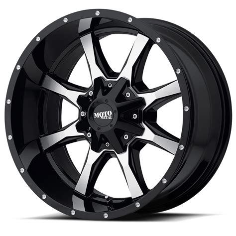 2004 2018 F150 Moto Metal Mo970 18x9 Gloss Black Machined Wheel 18mm