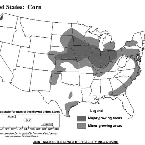 The Corn Belt Is Indicated By The Darker Shaded Area Stretching From