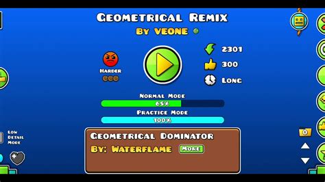 Geometry Dash Geometrical Remix Youtube