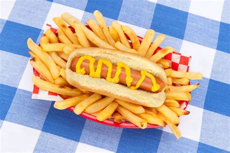 hot dog  pommes frites photo stock image du fritures