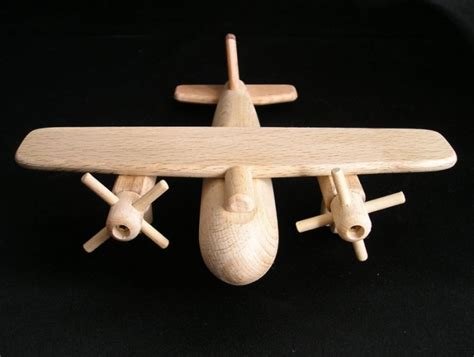 Small wooden bomber plane, airplane, aircraft - Wooden natural toys ...