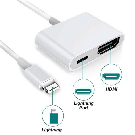 Lightning to HDMI Adapter Apple Certified Supports IOS 13 and later ...
