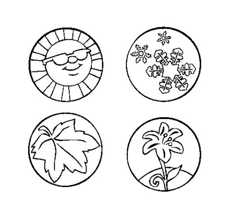 Desenho Das 4 Estações Do Ano Para Imprimir - Baú da Web: Desenhos Estações do Ano para imprimir e colorir