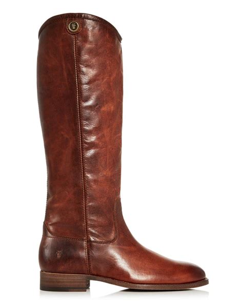 Frye Women S Melissa Button Extended Calf Leather Tall Boots In