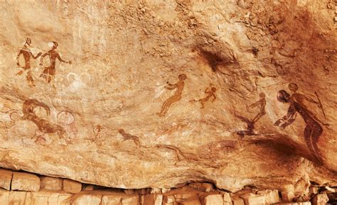 Rock Paintings Of Tassili N Ajjer Containing Africa Ajjer And Algeria Arts And Entertainment