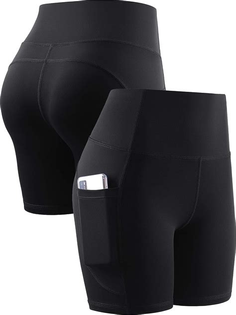 Cadmus High Waist Yoga Shorts For Women Naked Feeling Workout Running Biker Shorts Allears Net