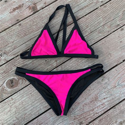 KCCO Chivette Pink Bikini Worn One Time Too Is Depop