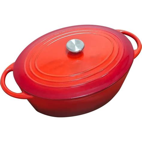 cocotte en fonte marmite en fonte emaillee ovale cmlcasserole
