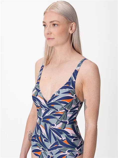 Hot Stuff Damen Badeanzug V Neck Hellgr N